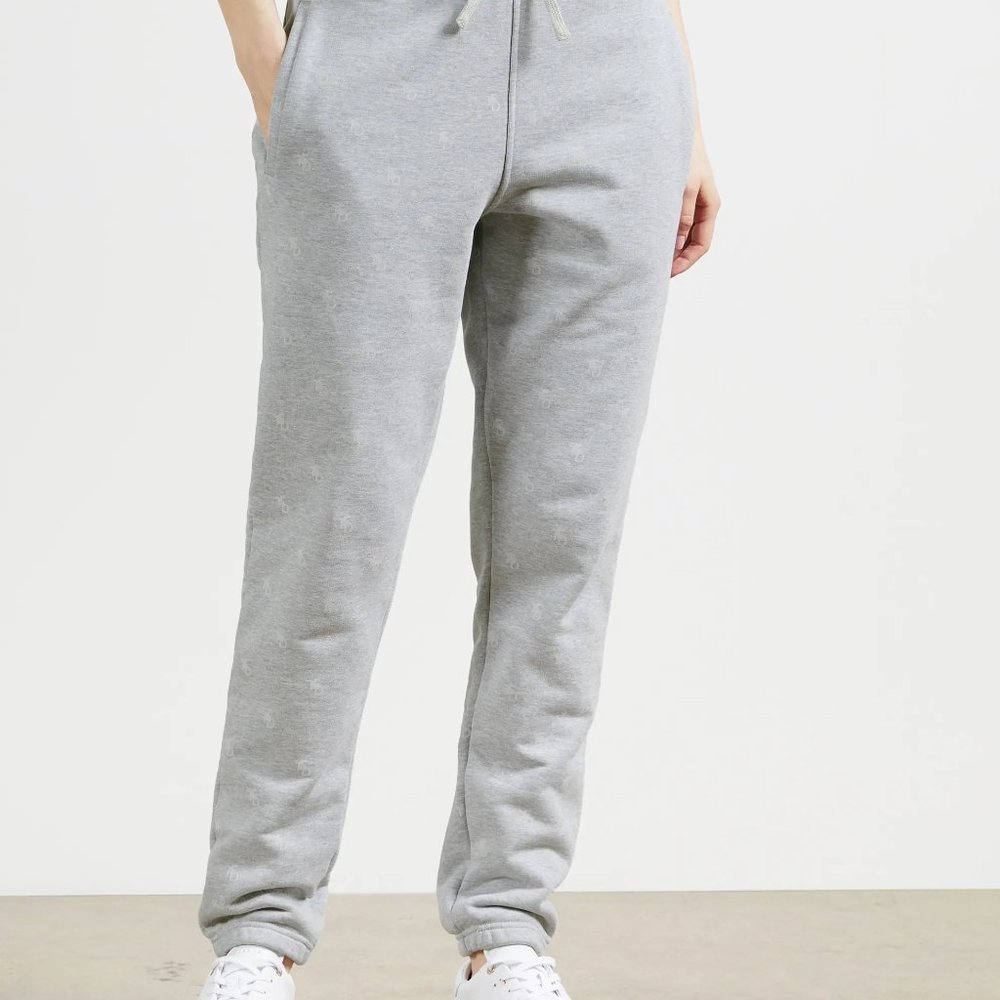 NWT Ted Baker London Unisex Adult Oldst Printed Sweatpants Gray Sz 38 $230 K361
